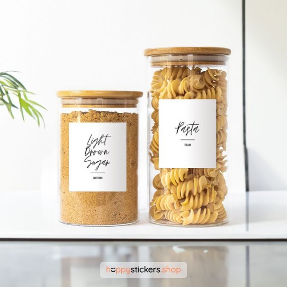 36 Labels • Jelly Minimalist Pantry for Kitchen Storage • Organization Labels - Picture 4 of 17